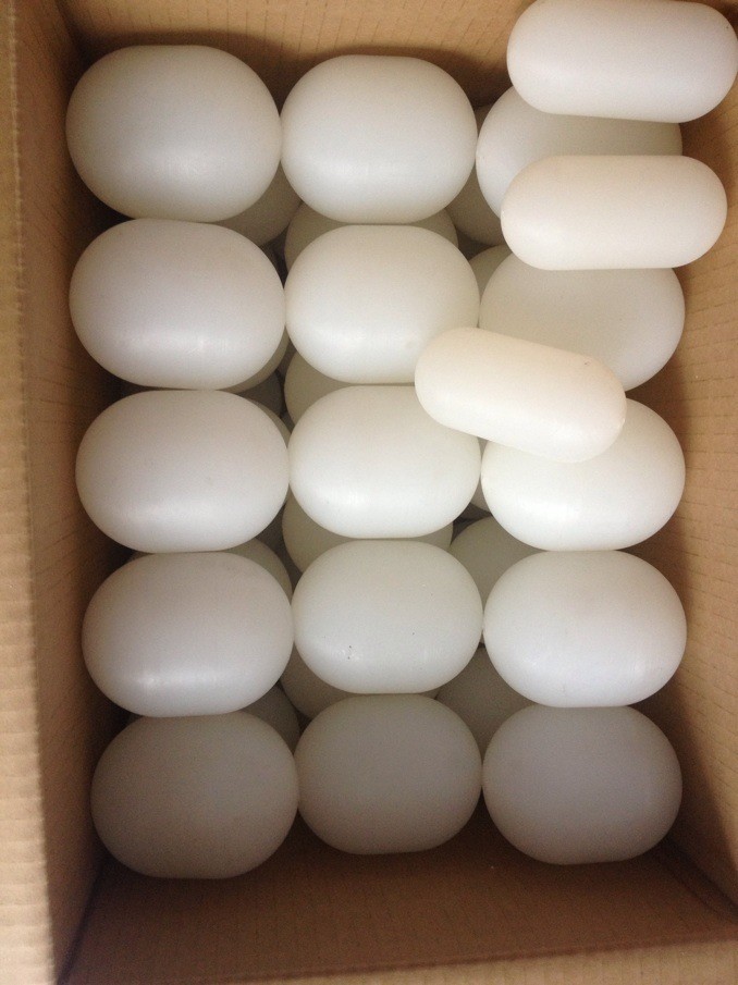 Automatic CNC Lathe Turning Plastic White PP Machined Parts With Various Size