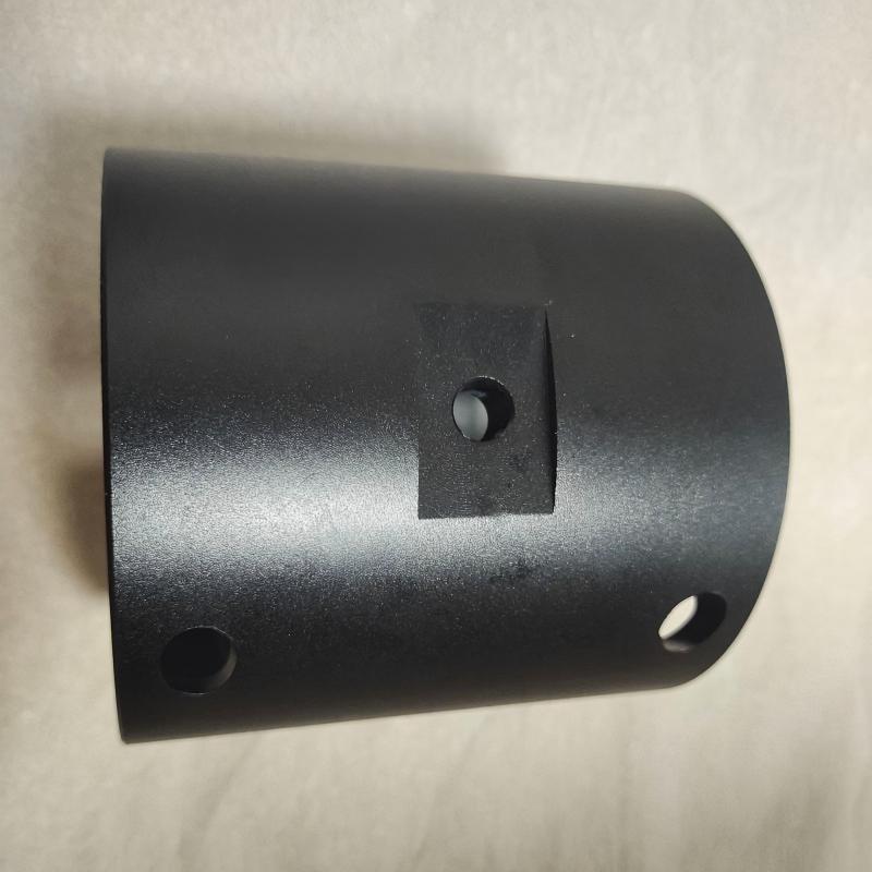 Aluminum Cylinder Housing with Black Anodized